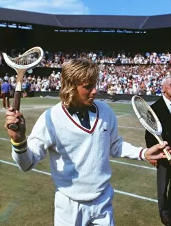 Images Dated 26th April 2010: Bjorn Borg - 1973 Wimbledon Championships