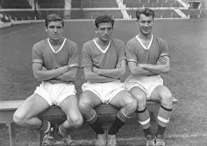 Bob English, Shay Brennan, Kenny Morgans - Manchester United
