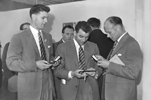 Bob McKinlay, Tom Wilson and Billy Whare - 1959 FA Cup Final