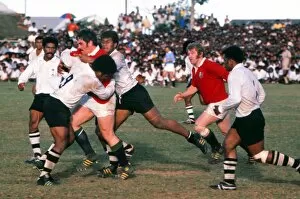 Images Dated 7th September 2010: Bobby Windsor takes on Fiji for the British Lions in 1977
