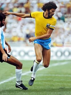 Images Dated 5th December 2011: Brazil captain Socrates at the 1982 World Cup