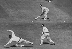 Images Dated 19th June 2013: Brian Close bats for Yorkshire in 1957