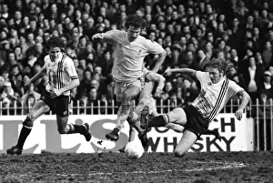 Brian Greenhoff challenges Graeme Souness - 1979 FA Cup Semi-Final
