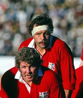 British Lions Bill Beaumont and Graham Price face South Africa in 1980