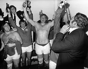 The British Lions celebrate after winning the series against South Africa in 1974