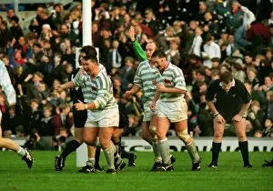 Images Dated 21st February 2013: Cambridge celebrate a try - 1994 Varsity Match
