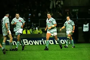 Cambridges Liam Mooney celebrates a try - 1995 Varsity Match