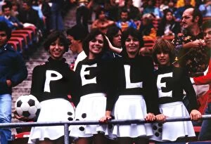 Pele's Farewell Game Collection: Cheerleaders at Peles final game