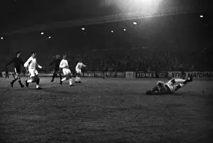 Chelseas Alan Birchenall scores his long-range goal past Gary Sprake at Elland Road