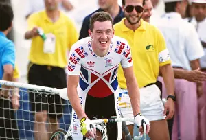 Images Dated 2010 December: Chris Boardman - 1992 Barcelona Olympics - Mens Cycling