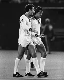 Cosmos teammates Franz Beckenbauer and Johan Cruyff in 1978