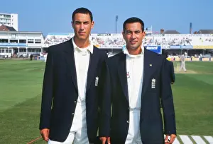 Cricket - Fifth Ashes Test - England v Australia 1997 Brothers Ben (left) and Adam