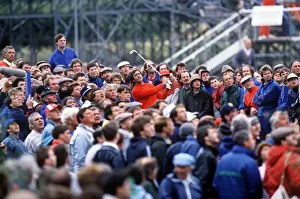 Golf Prints: The crowd surround Seve Ballesteros at the 1988 Open Championship