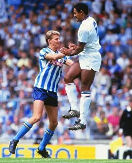Images Dated 9th March 2012: Daley Thompson and Steve Cram at Wembley in 1987