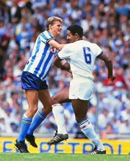 Images Dated 9th March 2012: Daley Thompson and Steve Cram at Wembley in 1987