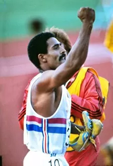 Images Dated 2nd September 2010: Daley Thompson wins gold at the 1983 Helsinki World Championships
