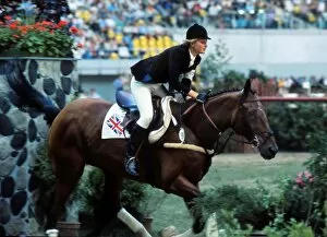 Images Dated 10th November 2011: Debbie Johnsey on Moxy - 1976 Montreal Olympics