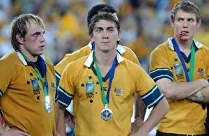 Images Dated 22nd November 2003: Dejected Australian players after the 2003 World Cup Final