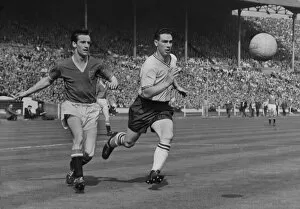 1958 FA Cup Final - Bolton Wanderers 2 Manchester United 0 Collection: Dennis Viollet and Dennis Stevens - 1958 FA Cup Final
