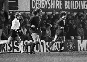 Derby Countys Francis Lee and Real Madrids Gunter Netzer and Paul Breitner