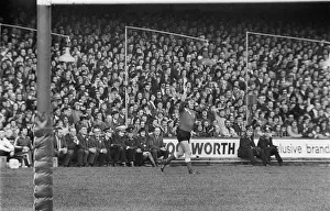 Derek Quinnell comes off the bench to make his debut for Wales in 1972
