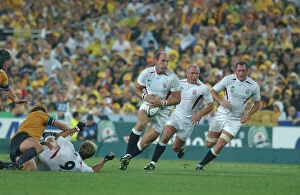 Rugby Collection: England Back-Row Triumvirate (Dallaglio, Back, Hill) - 2003 RWC Final