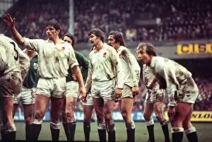Images Dated 17th September 2009: England forwards during the 1977 Five Nations