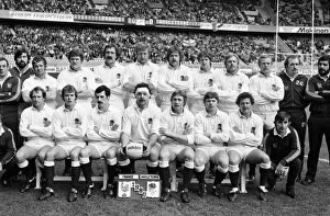 Rugby Collection: The England team that defeated France in the 1980 Five Nations