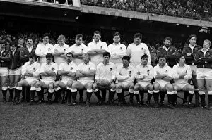 Images Dated 5th September 2014: England team that faced Ireland in the 1985 Five Nations