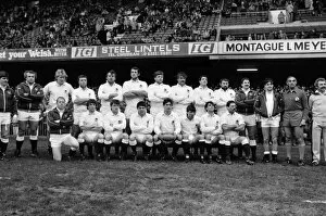 Images Dated 2nd September 2014: England team that faced Wales in thw 1985 Five Nations