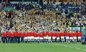 Images Dated 4th June 2001: The England team line up before kick-off of the 2003 World Cup Final