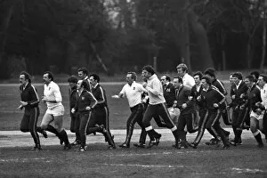 Images Dated 7th June 2012: England training - 1980 Five Nations