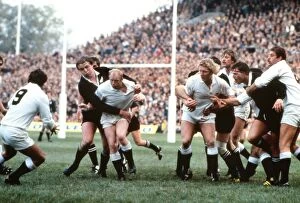 Images Dated 22nd March 2012: England on the way to defeat the All Blacks in 1983