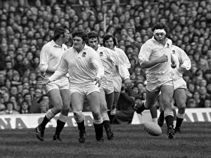 Images Dated 17th January 1976: Englands forwards - 1976 Five Nations