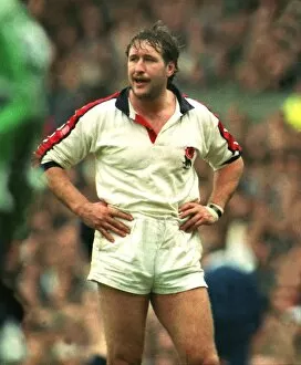 Images Dated 16th September 2010: Englands Mike Teague - 1993 Five Nations