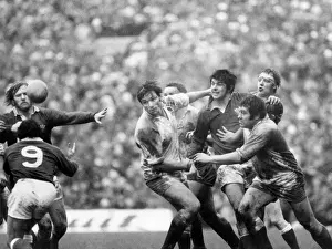 England Prints: Englands Nigel Horton and Wales Allan Martin - 1978 Five Nations