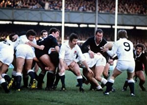 Images Dated 1st June 2012: Englands Robin Cowling gets the ball back against the All Blacks