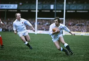Images Dated 30th March 2011: Englands Tony Swift and Les Cusworth - 1983 Five Nations