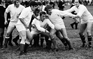 Images Dated 13th April 2011: The famous Pontypool Front Row play for Major Stanleys XV in 1975