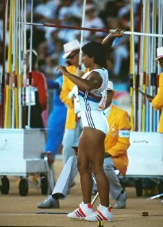 Images Dated 31st March 2011: Fatima Whitbread - 1984 Los Angeles Olympics