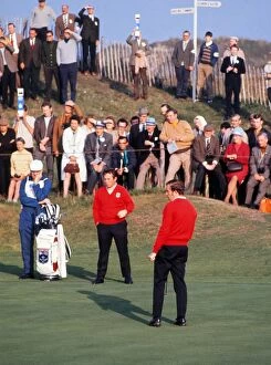 1969 Ryder Cup Collection: Four-ball pairing Brian Huggett and Alex Cayhill at the 1969 Ryder Cup
