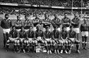 Images Dated 7th June 2012: The France team that faced England in the 1980 Five Nations Championship