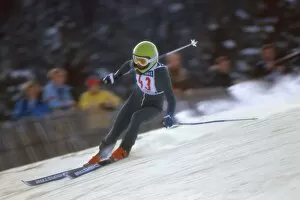 Images Dated 8th May 2012: Frances Franco Obert in action on the Hahnenkamm in Kitzbuhel in 1979