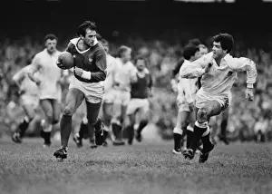 Frances Patrick Esteve and Englands Chris Martin - 1985 Five Nations