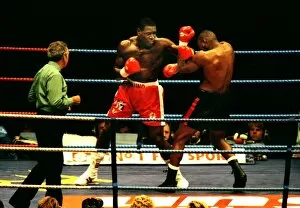 Images Dated 28th April 2011: Frank Bruno on the way to victory and the WBC title against Oliver McCall