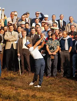 Golf Prints: Gary Player hits out of the rough at the 1969 World Match Play Championship