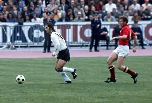 Images Dated 21st November 2011: Gerd Muller on the ball in the final of Euro 72