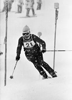 Images Dated 10th November 2013: Gina Hathorn - 1972 Sapporo Olympics - Skiing
