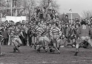 Images Dated 2009 March: Gosforth face London Welsh in the 1977 John Player Cup semi-final