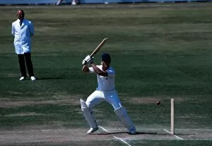 Images Dated 5th October 2011: Graham Dilley bats during his famous stand with Ian Botham in the Third 1981 Ashes Test at